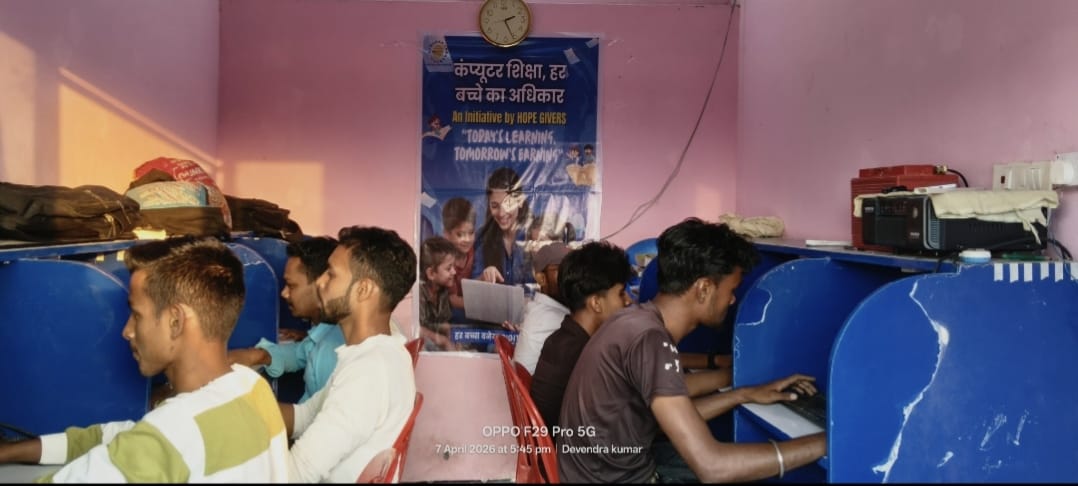 Learners practising at the RDS Computer Training Centre